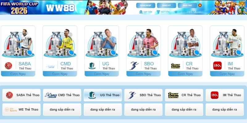 Các loại kèo cá cược phổ biến tại WW88